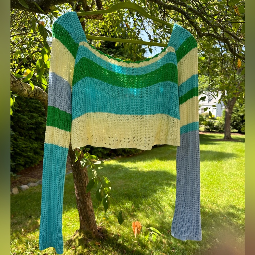 Klesis Cropped Cotton Sweater L